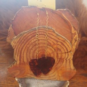 Guitar pick Gypsy Boho hippy Festival earrings